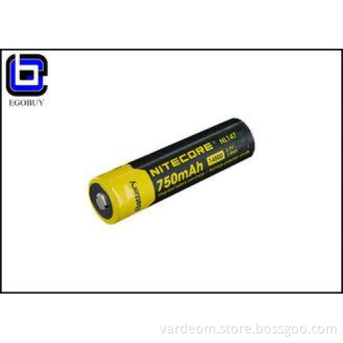 750mAh NL147 3.7V 14500 Nitecore Battery Li-Ion For Indoor
